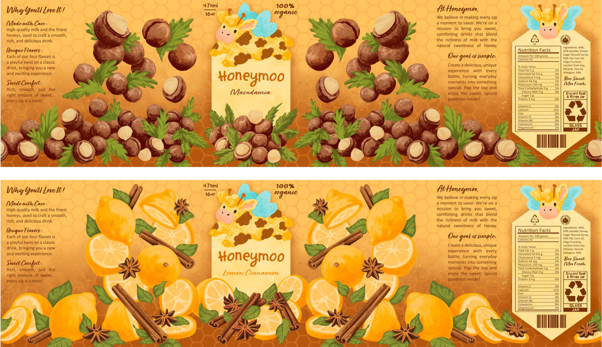 Honeymoo Label (1&amp;2)